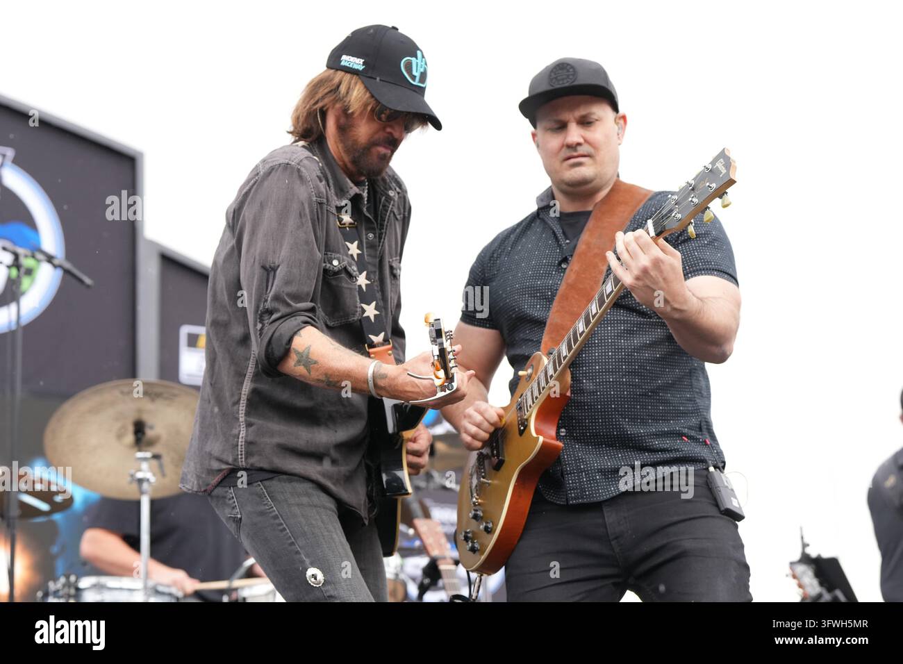 Billy R Cyrus Billy Ray Cyrus performs before a NASCAR Cup Series auto race Sunday ...