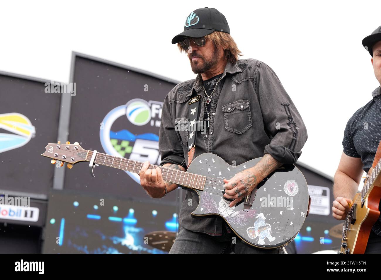 Billy R Cyrus Billy Ray Cyrus performs before a NASCAR Cup Series auto race Sunday ...