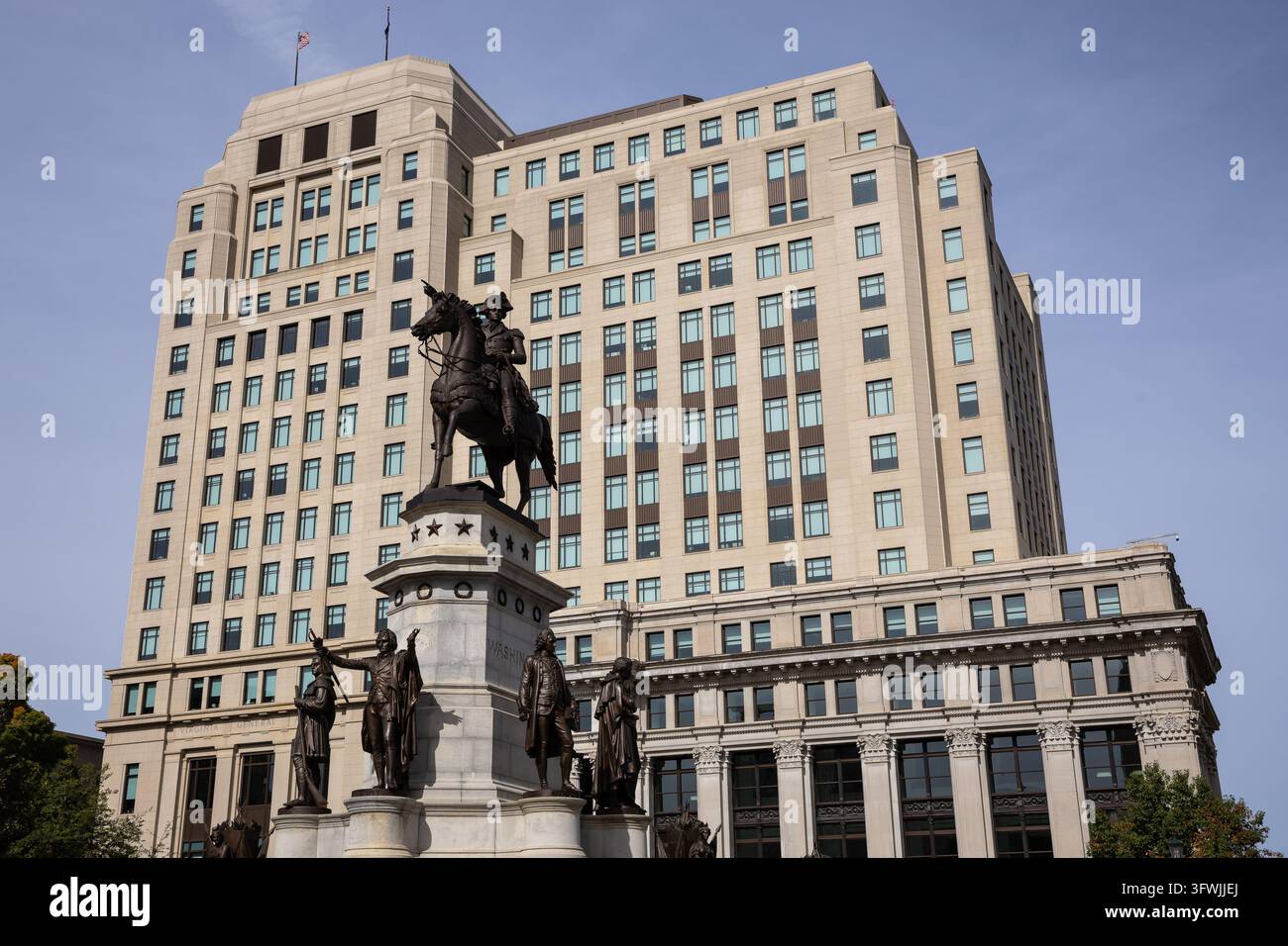 Construction Assembly Document An equestrian statue of George Washington and the Virginia General ...