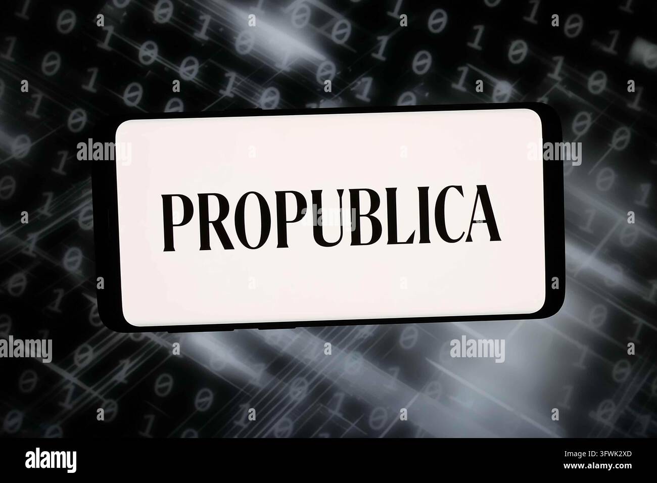 In this photo illustration, the logo of US journalism organization Pro ...