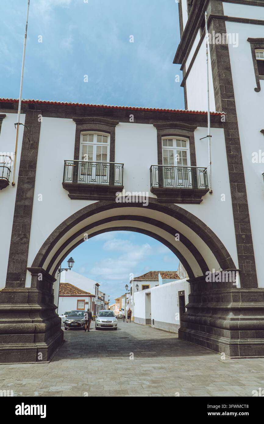 City Gate of Ponta Delgada, iconic historical archway in the heart of ...