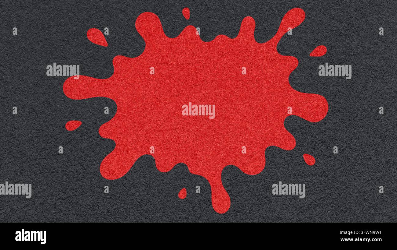 Black Friday sale banner template with copy space, red paint splash on ...
