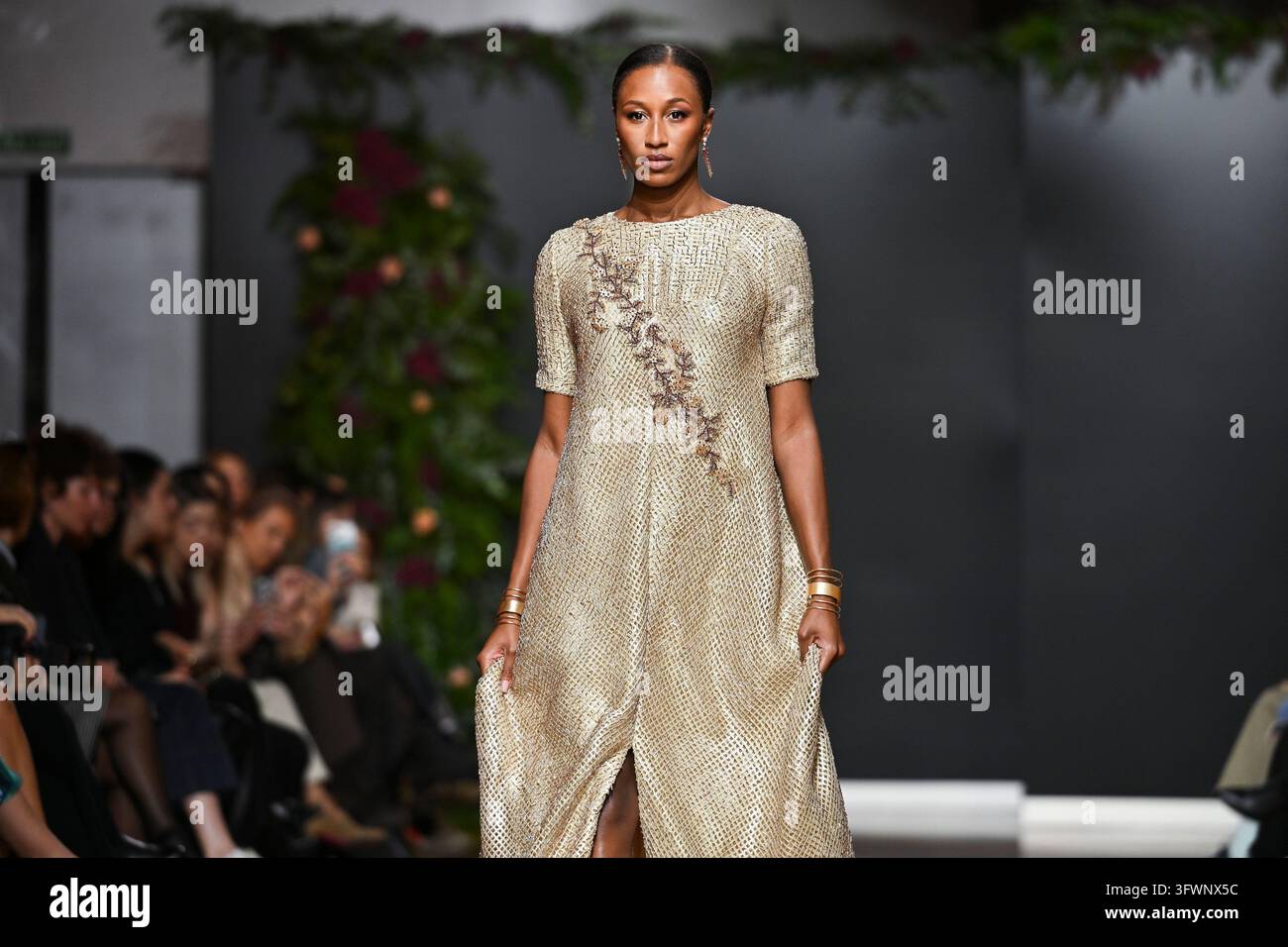 A model parades with design Genoveva Hita during Atelier Couture 16 ...