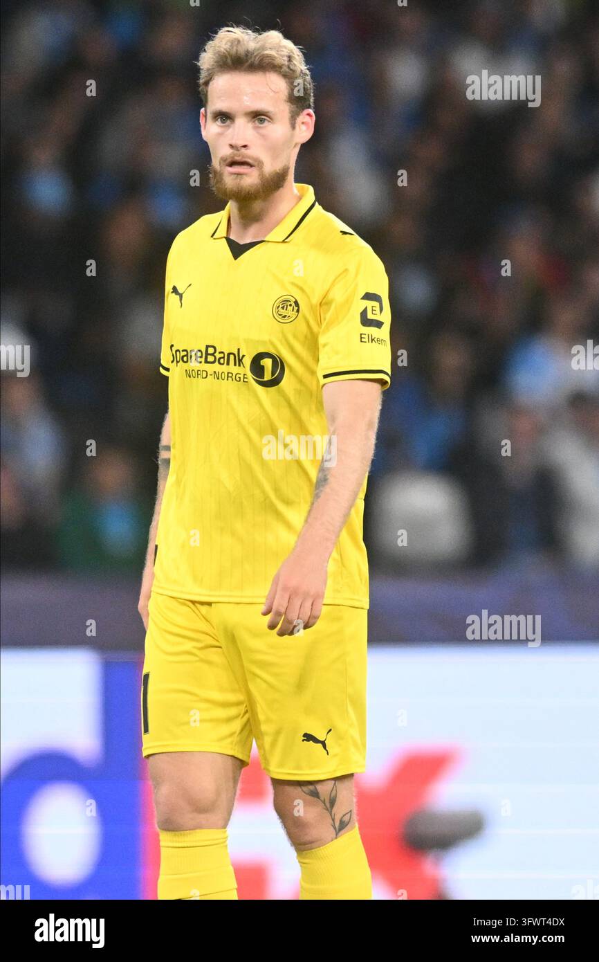 IPA89964810 - Ole Didrik Blomberg of Bodo/Glimt watches during the UEFA ...