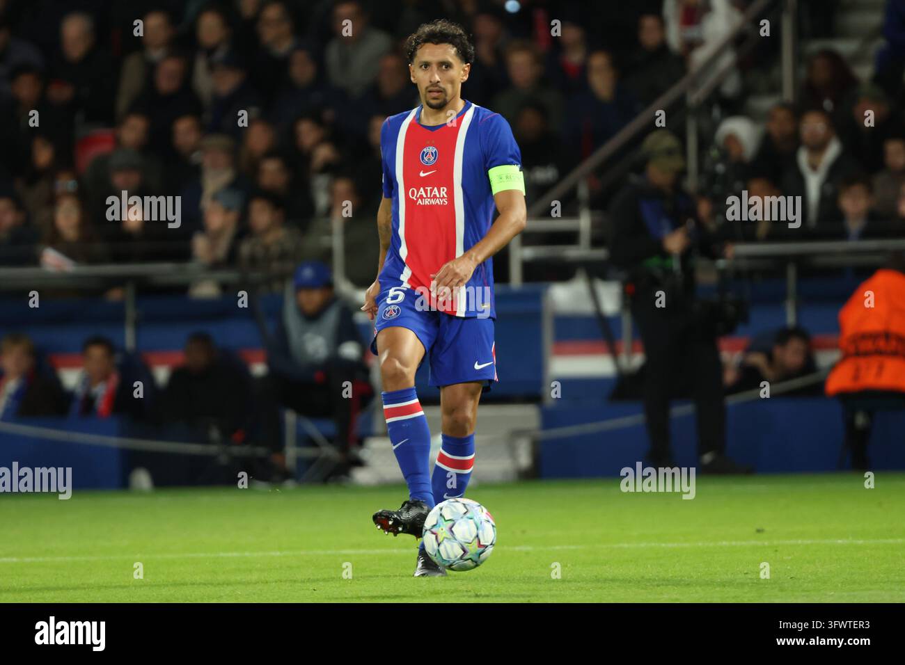 Marquinhos of Paris Saint-Germain in action during the UEFA Champions ...