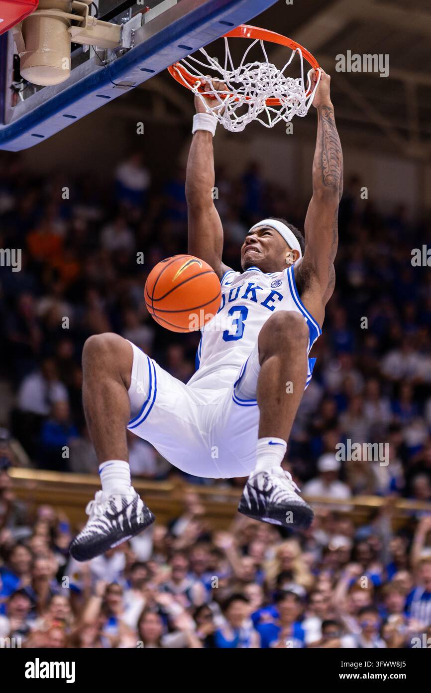 Ruby Rippey Photos October 20, 2026: Duke Blue Devils guard Deron Rippey Jr. (3) dunks ...