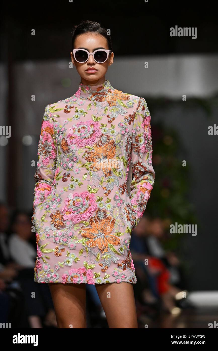 A model parades with design Jesus Segado during the ATELIER COUTURE ...