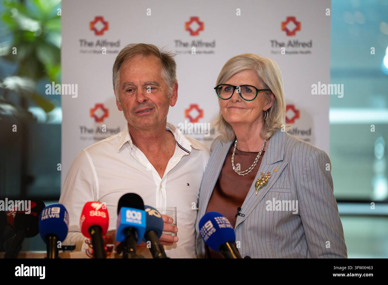 Mostyn Phil Haines, husband of Helen Haines, and Governor-General Sam Mostyn ...