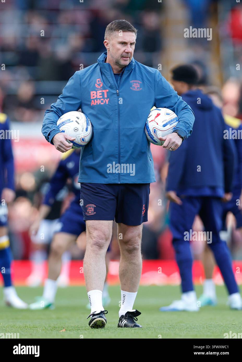 Preston North End assistant manager Chris Lucketti ahead of the Sky Bet ...