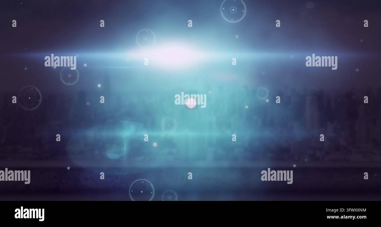Abstract light blue circular patterns hi-res stock photography and ...