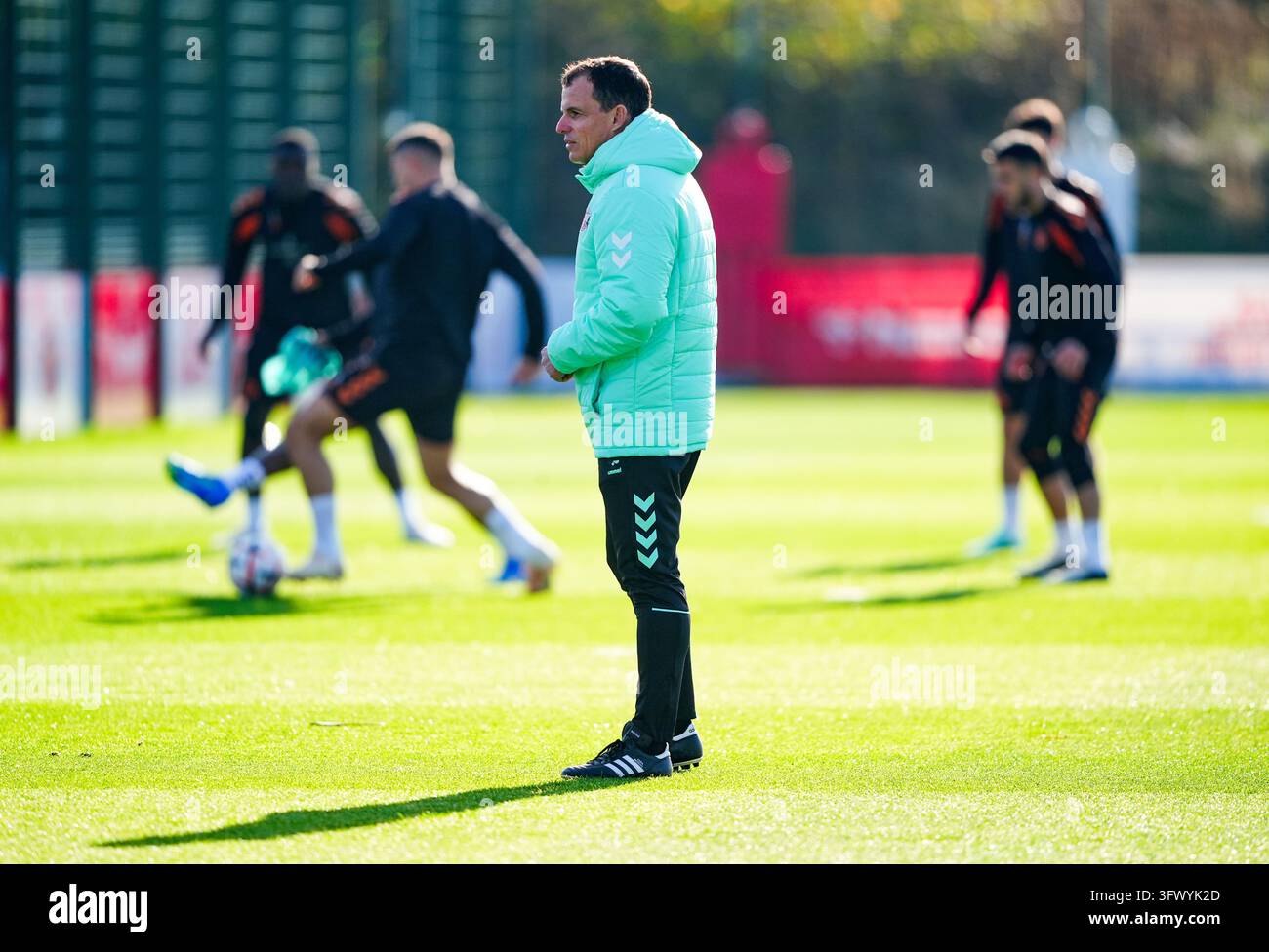Sunderland manager Regis Le Bris during a training session at the ...