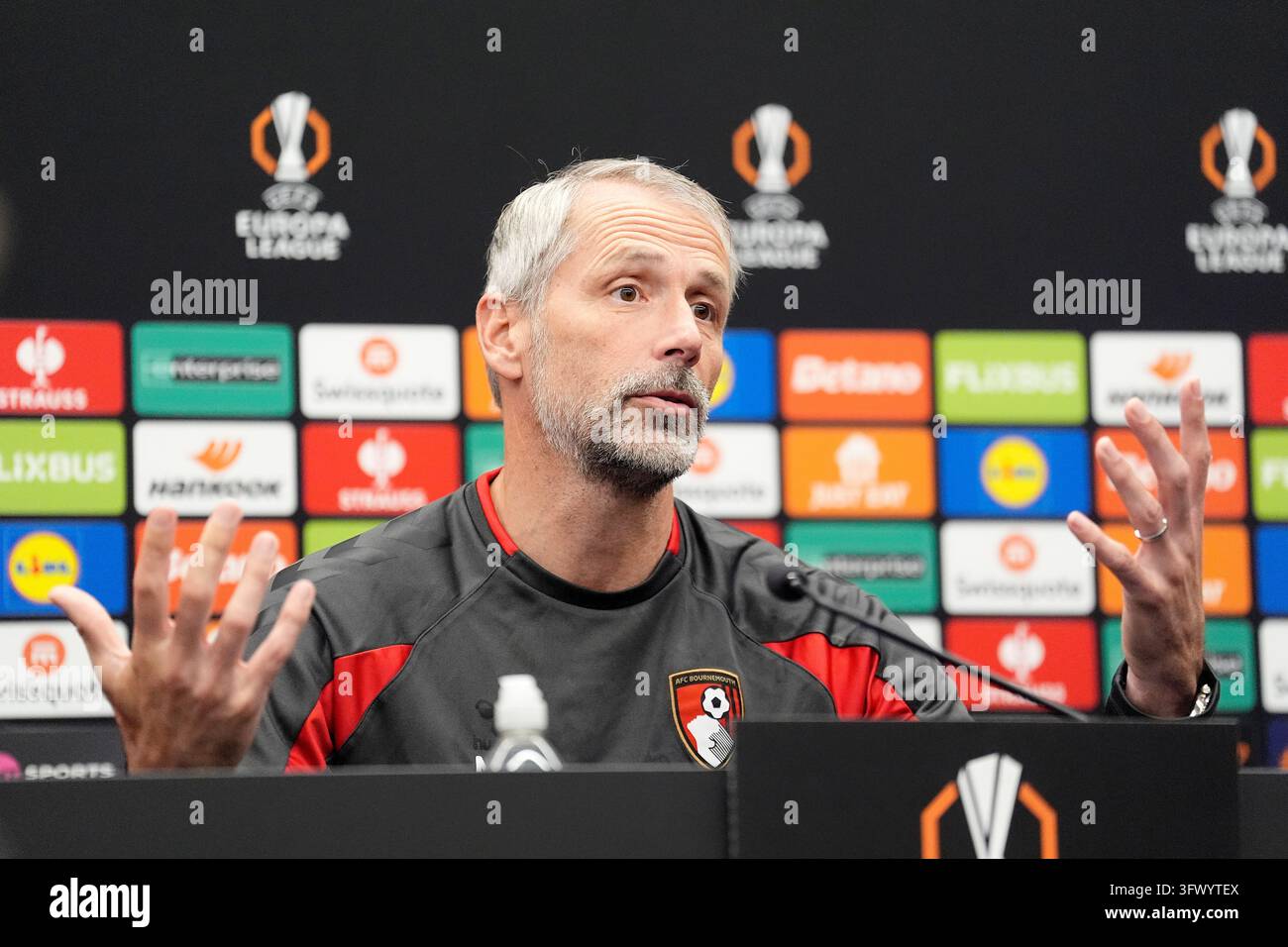 Bournemouth manager Marco Rose during a press conference at AFC ...