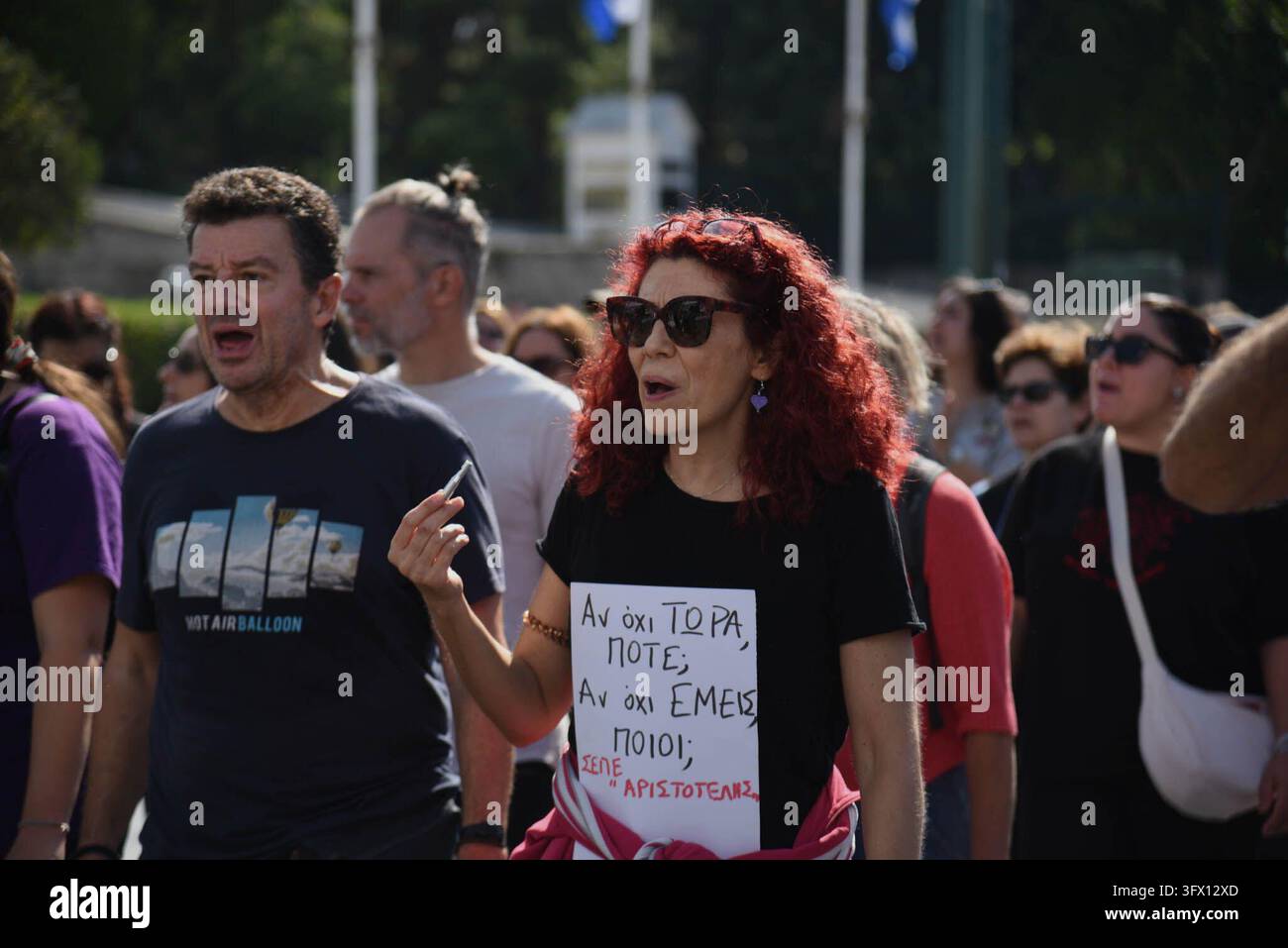 Athens, Greece, October 21, 2026. Students, teachers protest about the ...