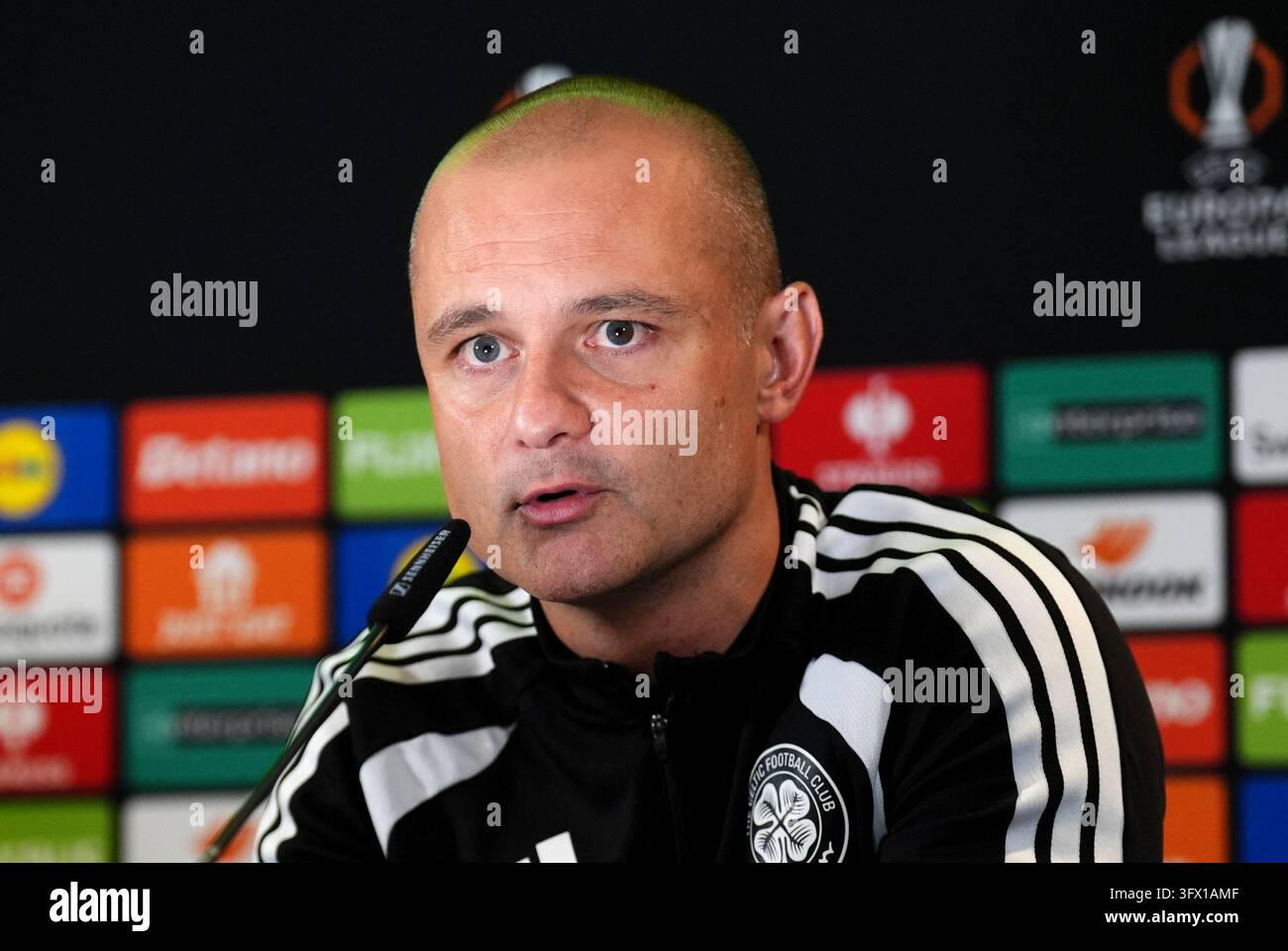 Celtic assistant manager Shaun Maloney during a press conference at ...