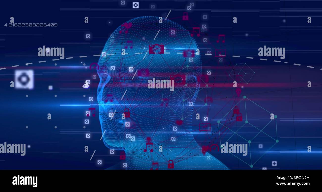 Displaying wireframe humanoid head hi-res stock photography and images ...
