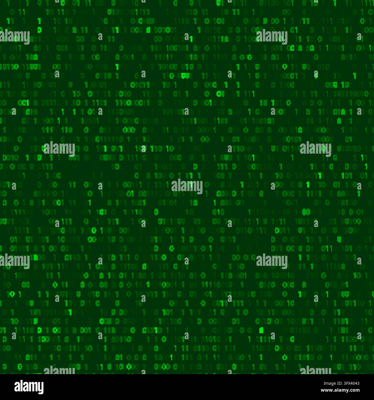 Matrix data background code number binary tech texture digit pattern vector screen green technology software Stock Vector