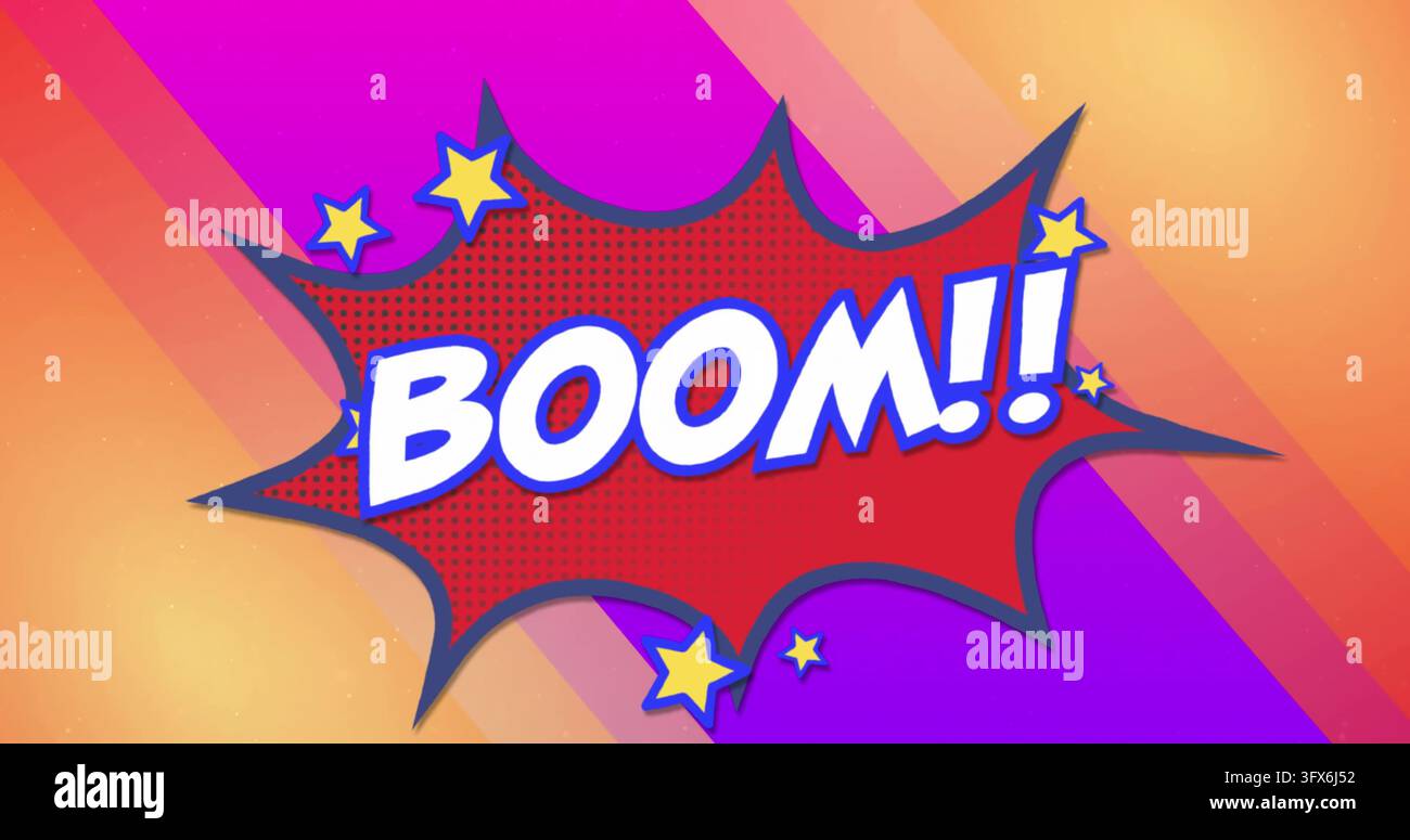 Showing red comic explosion hi-res stock photography and images - Alamy