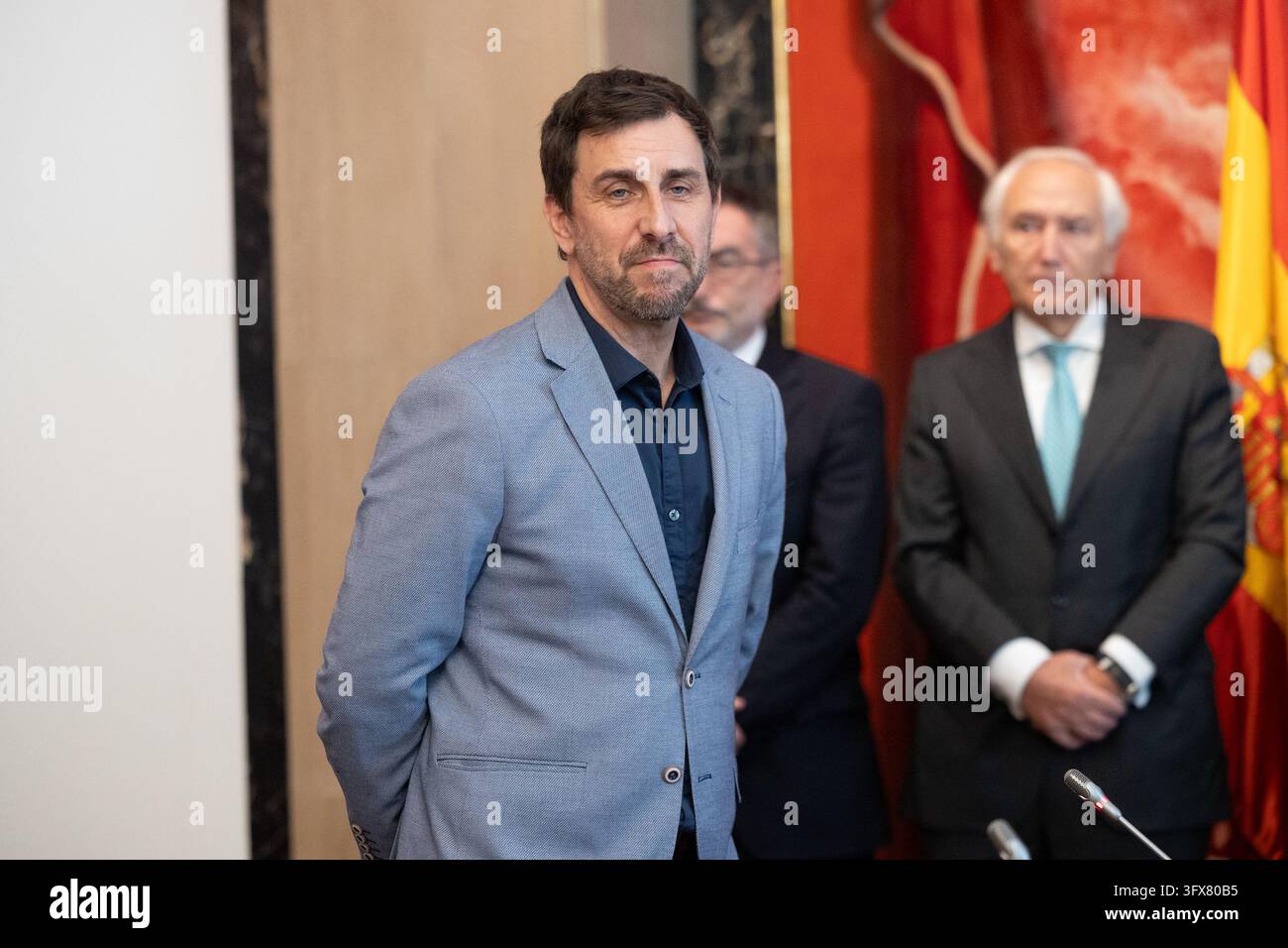 Toni Comín, former regional minister and MEP-elect for Junts, at the ...