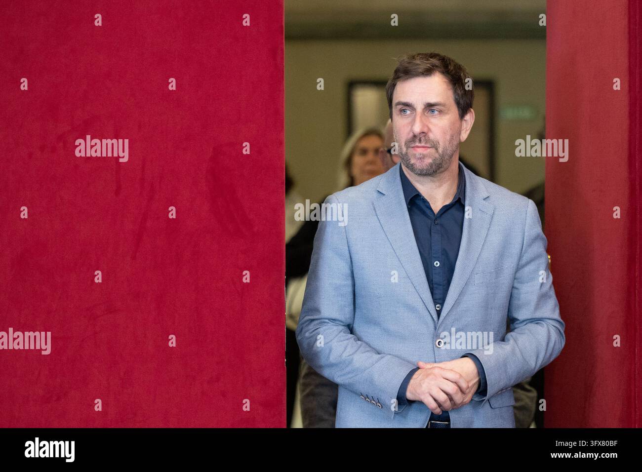 Toni Comín, former regional minister and elected MEP for Junts, at the ...