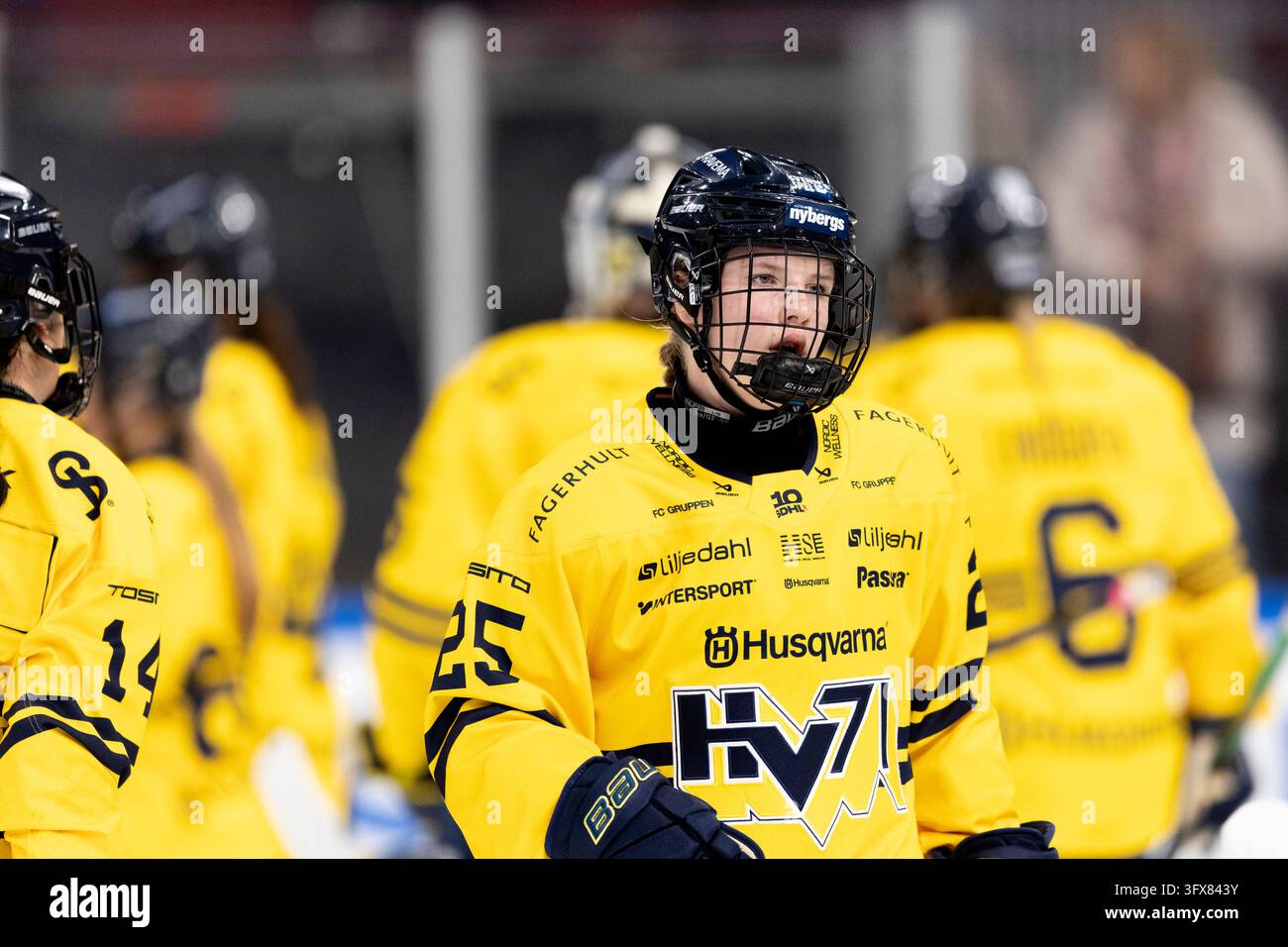 No Loss Vector HV71’s Alva Johansson #25 sad after the loss during the SDHL game ...
