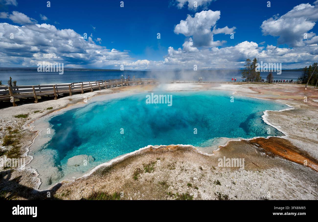 Black Pool at West Thumb, Yellowstone National Park, Wyoming, United ...