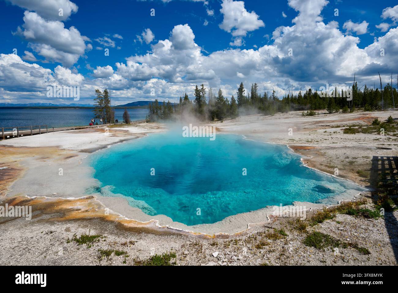 Black Pool at West Thumb, Yellowstone National Park, Wyoming, United ...
