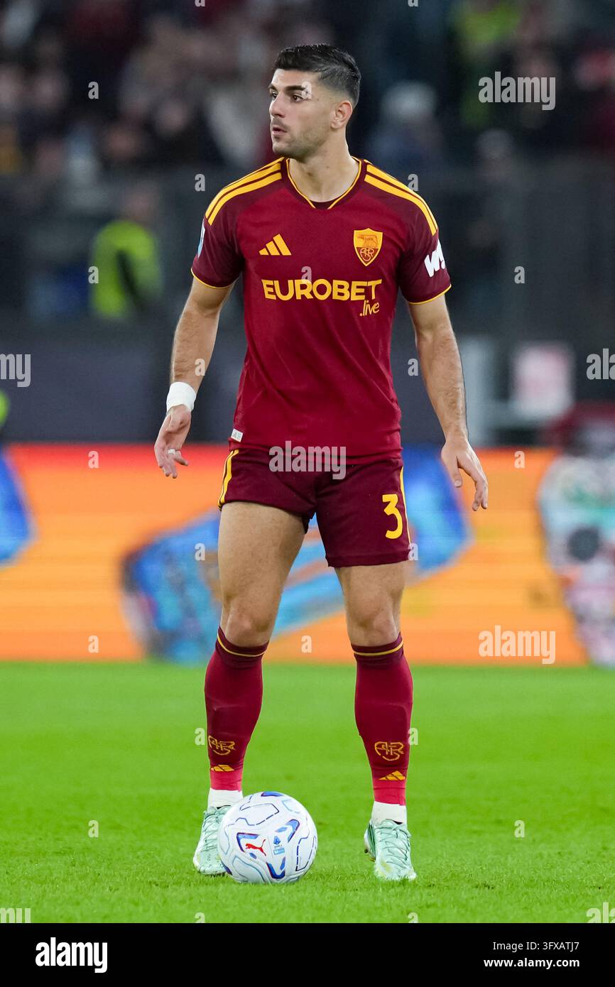 Konstantinos Koulierakis of AS Roma in action during the Serie A ...