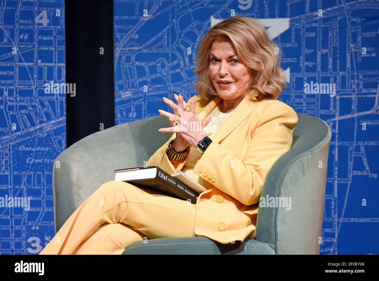 Launch Software Center Pat Mitchell at a public appearance for Kerry Kennedy Book Launch for ...