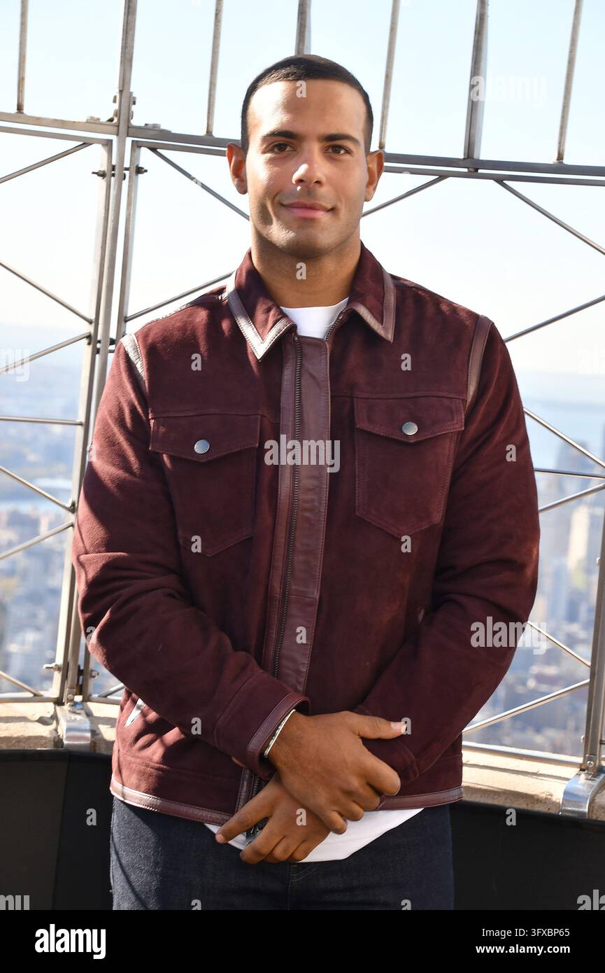 NEW YORK, NY- OCTOBER 22: Shane Parton at the Empire State Building ...
