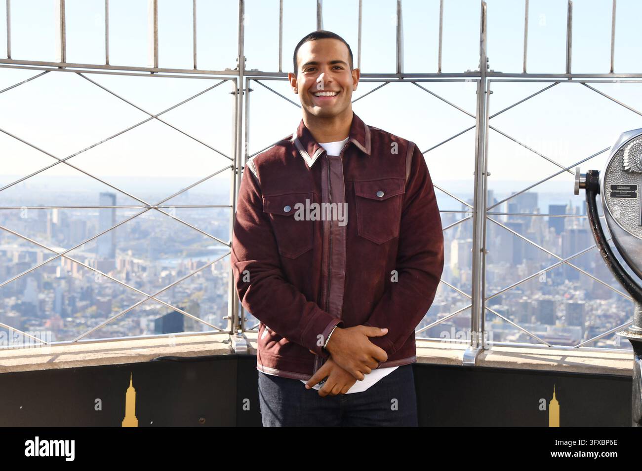 NEW YORK, NY- OCTOBER 22: Shane Parton at the Empire State Building ...