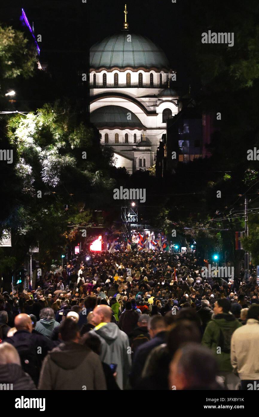 Crowds fill the downtown streets during the final 