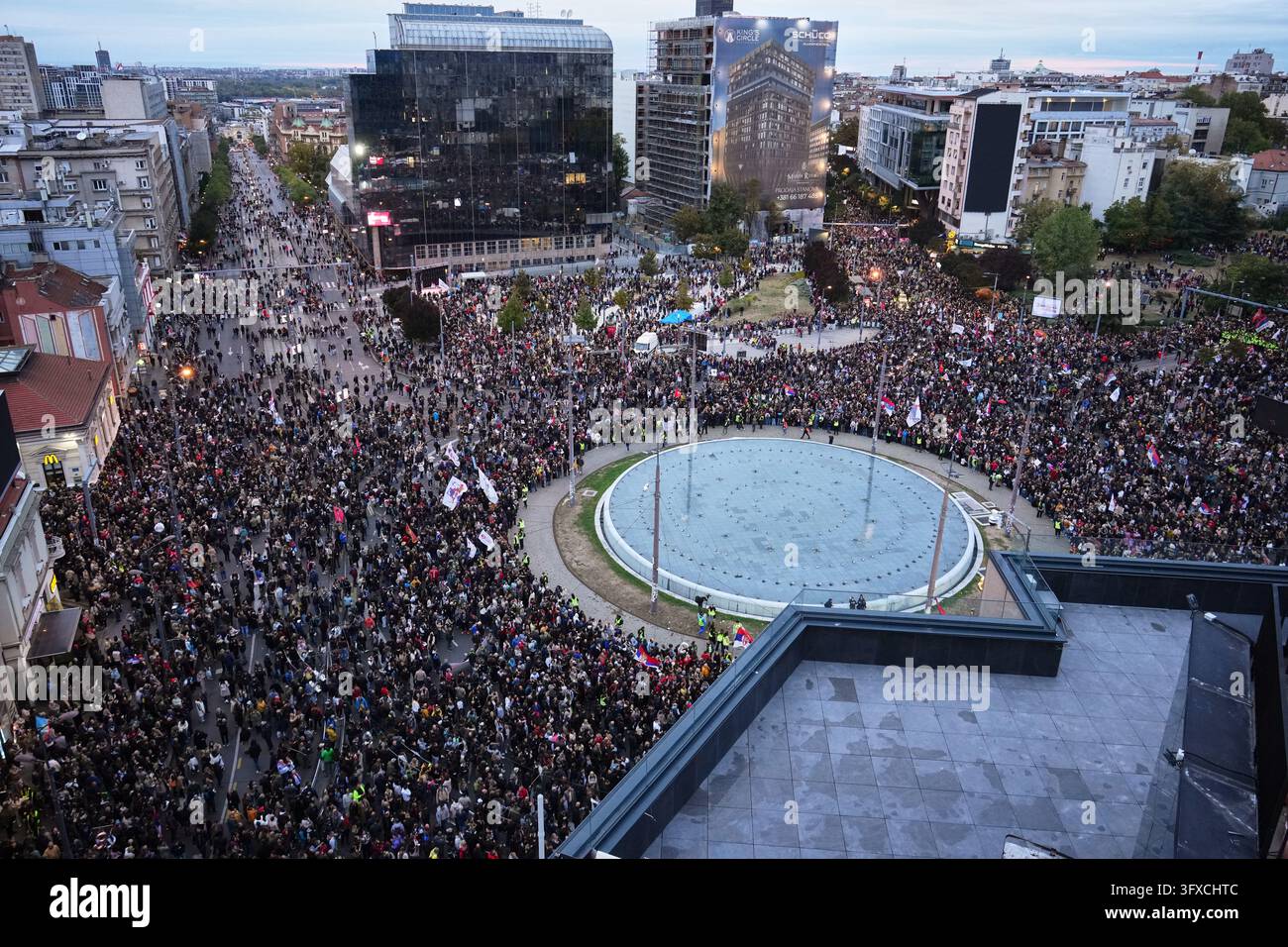 People gather for the final 