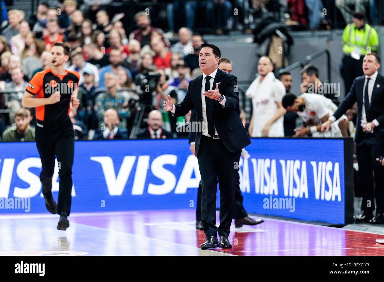 MUNICH, GERMANY - OCTOBER 22: Xavi Pascual (Head Coach Dubai Basketball ...