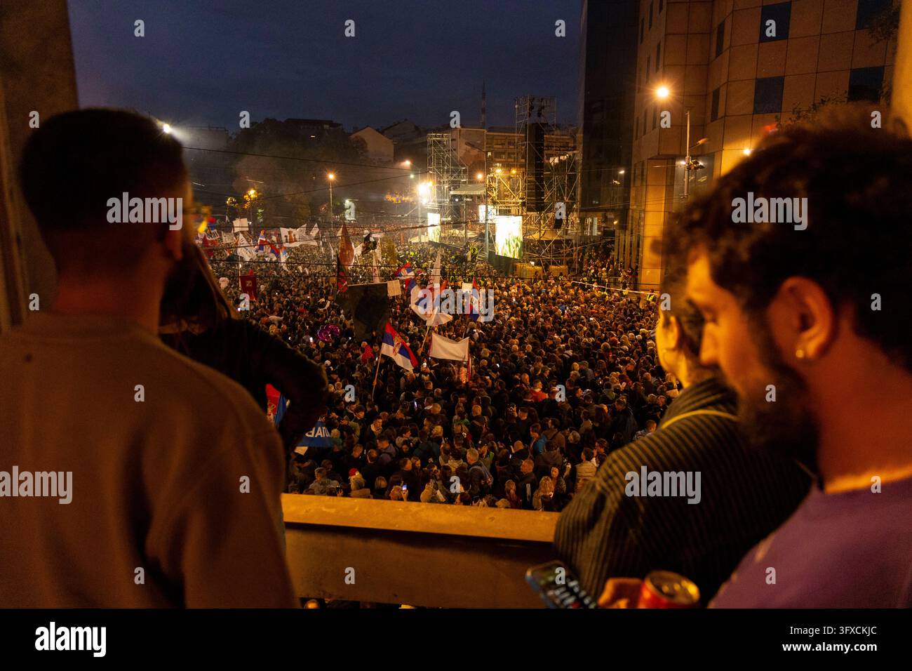 Supporters during the final election campaign rally of the 'Student ...