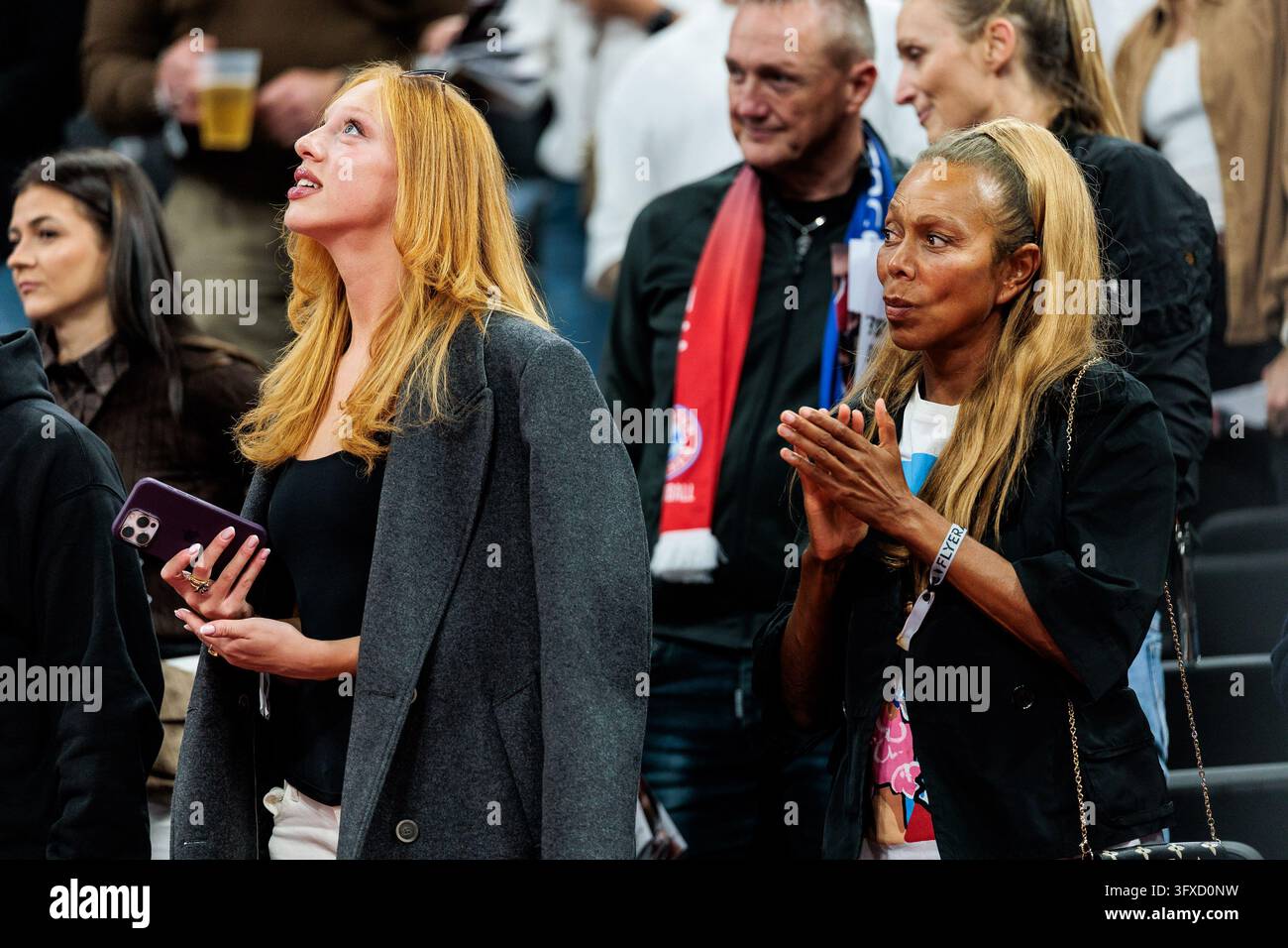 MUNICH, GERMANY - OCTOBER 22: Anna and Angela Ermakova during the ...