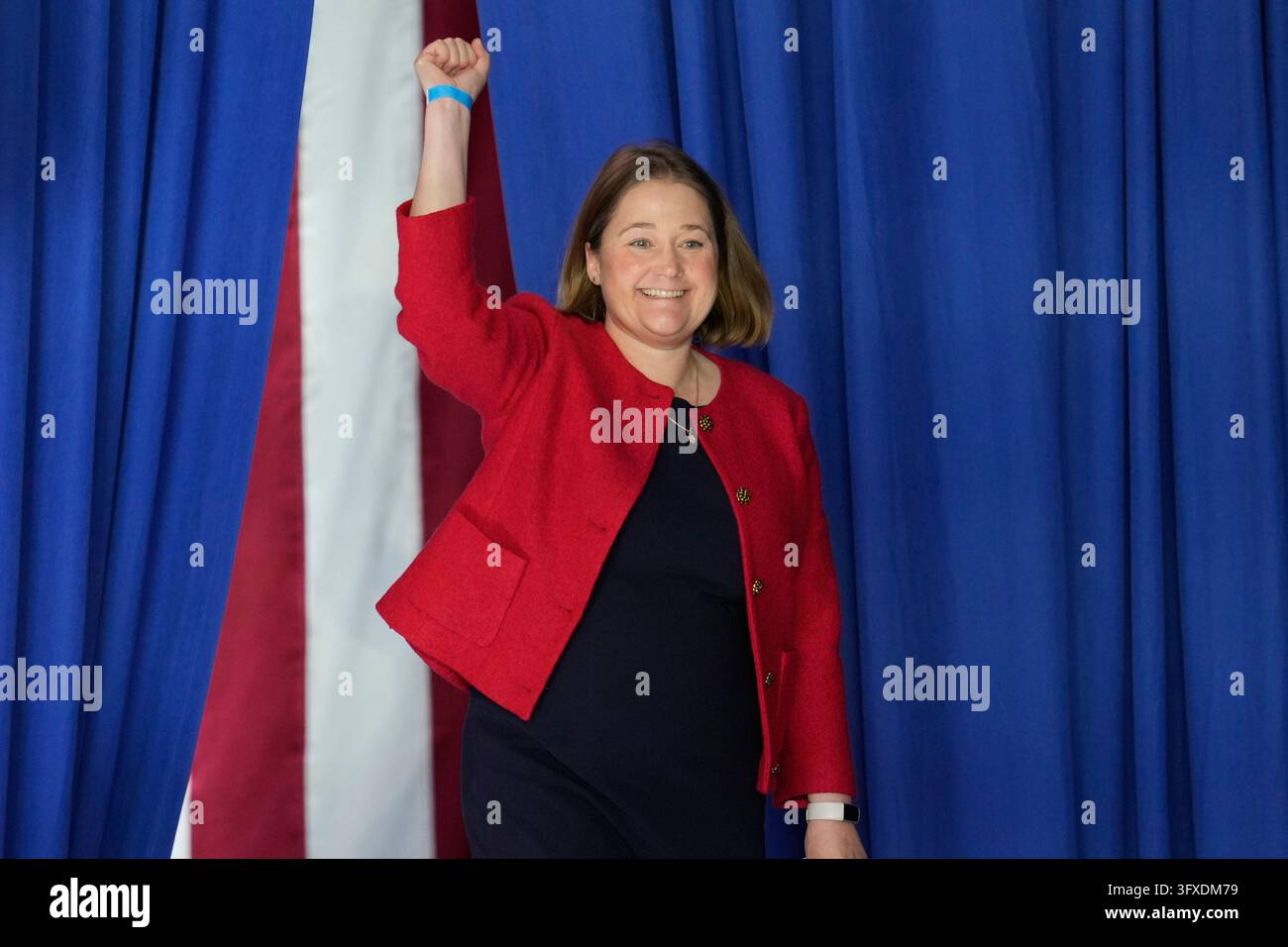 Trump Rally Iowa Iowa Attorney General Brenna Bird arrives before President Donald Trump ...