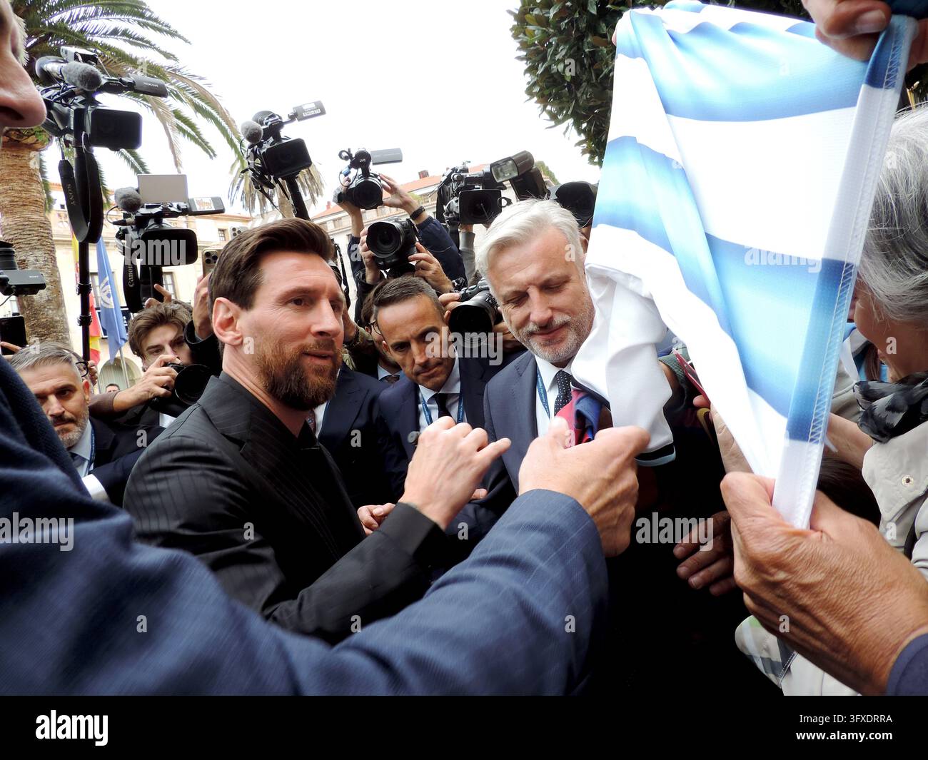 October 22, 2026, Spain: Inter Miami forward Lionel Messi arrived in ...