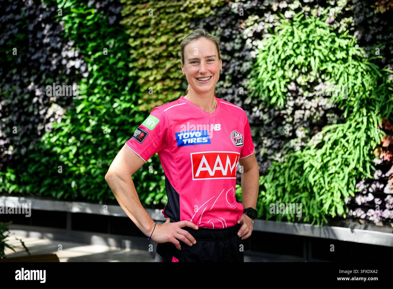 Ellyse Perry of the Sydney Sixers poses for a photograph during the ...