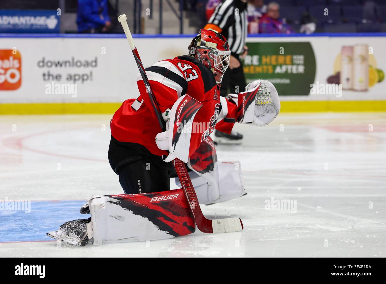 Oct 21, 2026: Rochester, NY, USA; Utica Comets goaltender David Rittich ...