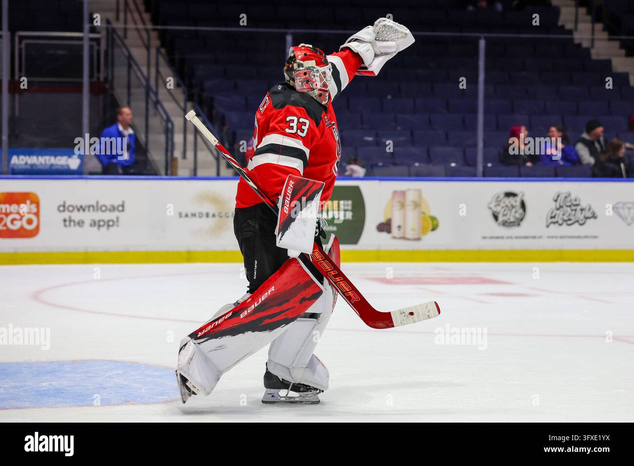 Oct 21, 2026: Rochester, NY, USA; Utica Comets goaltender David Rittich ...