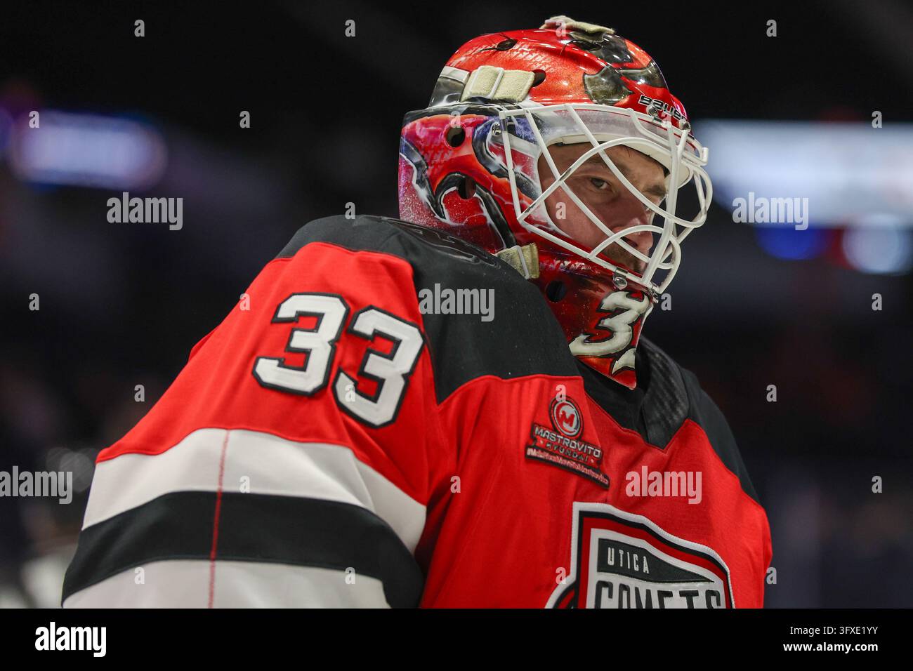 Oct 21, 2026: Rochester, NY, USA; Utica Comets goaltender David Rittich ...