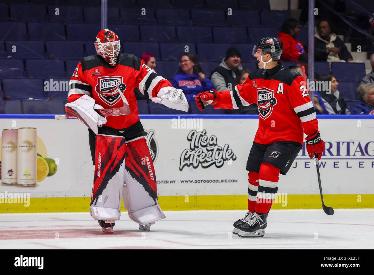 Oct 21, 2026: Rochester, NY, USA; Utica Comets goaltender David Rittich ...