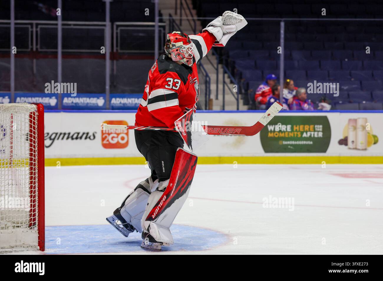 Oct 21, 2026: Rochester, NY, USA; Utica Comets goaltender David Rittich ...