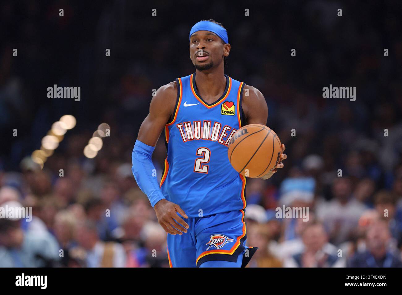 Thgunder Vector Oklahoma City Thunder guard Shai Gilgeous-Alexander handles the ball ...
