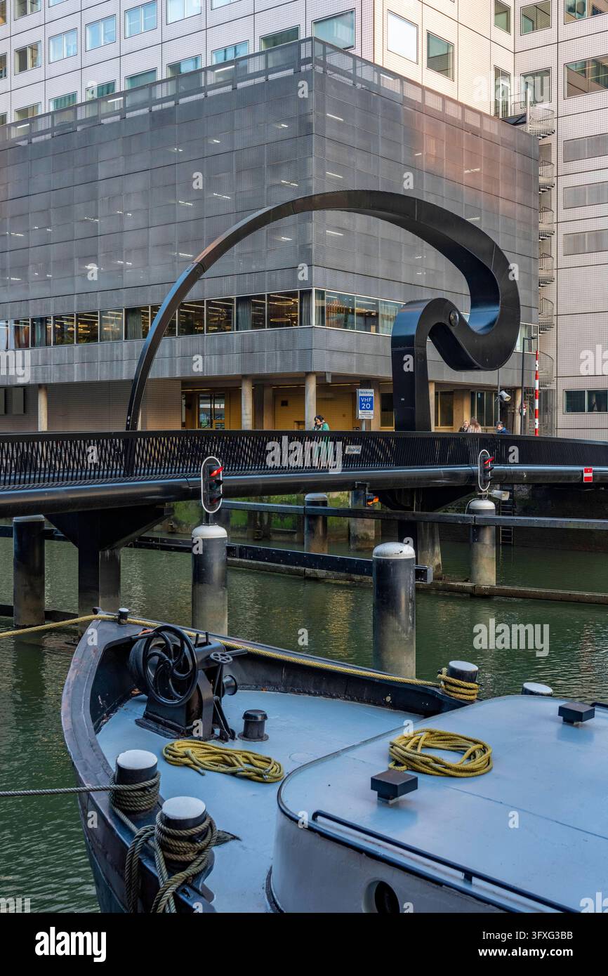 Fas Stock Die Ibis-Brücke, eine Zugbrücke über den Scheepmakershaven, Hafenkanal ...