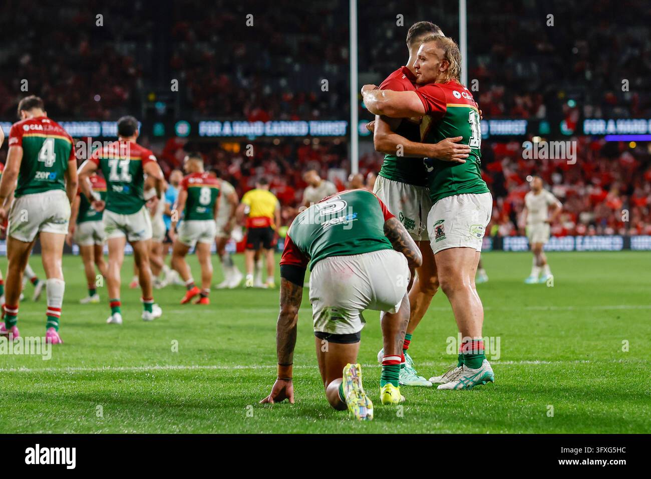 No Loss Vector Lebanon players after their loss in the Men's Rugby League World Cup ...