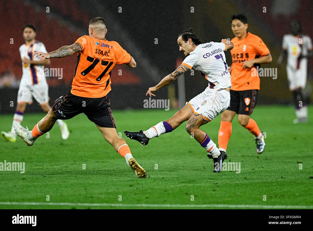Football Block Image Vector 23rd October 2026; Lang Park, Brisbane, Australia; A-League Men ...