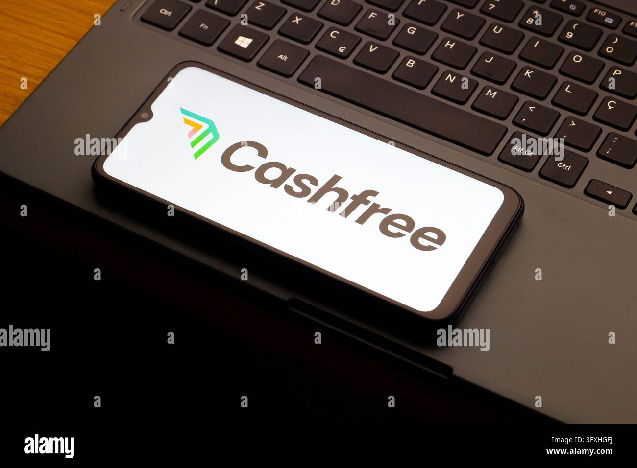 October 23, 2026, Canada: In this photo illustration, the Cashfree ...
