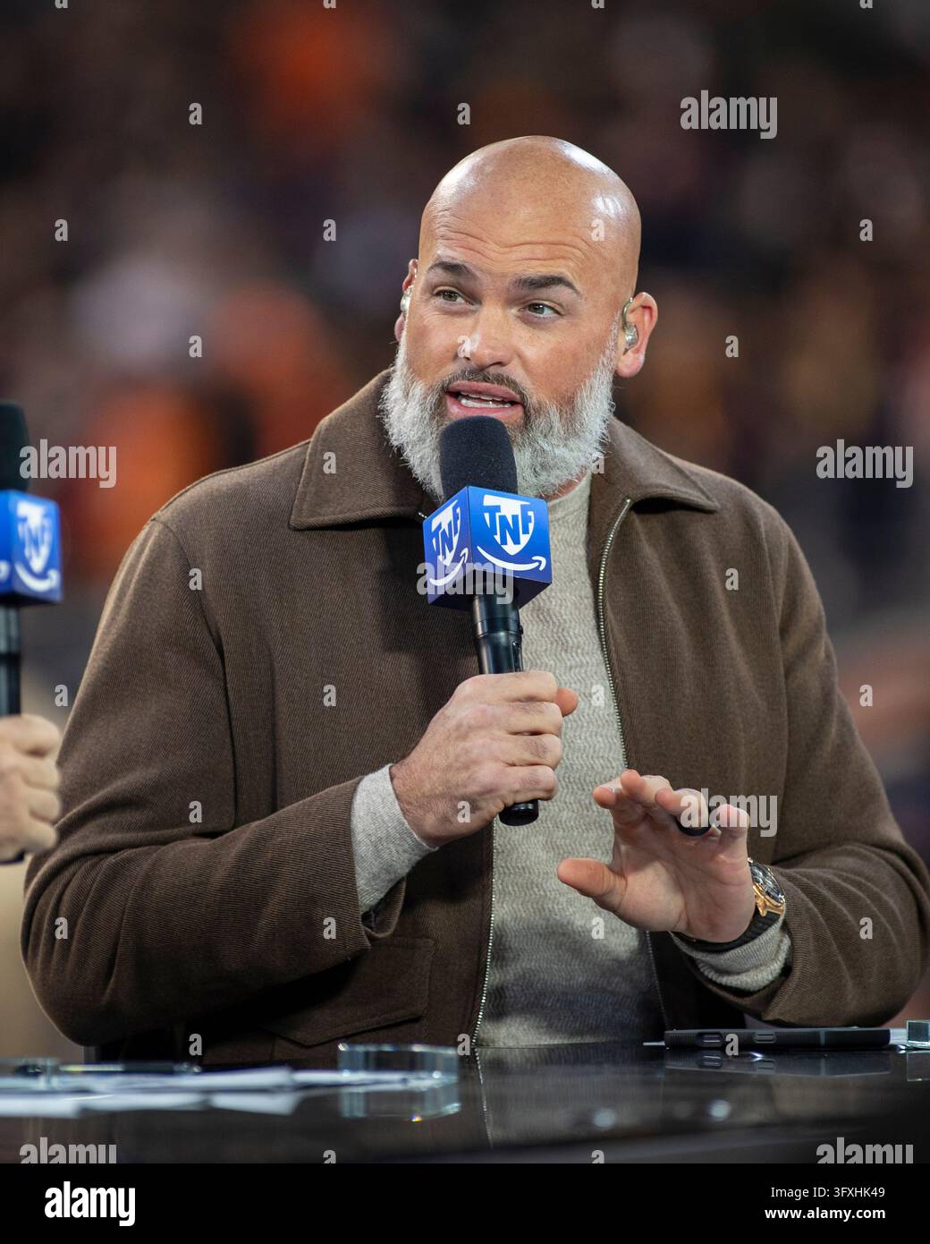 October 22, 2026: Amazon Prime Video analyst Andrew Whitworth during ...