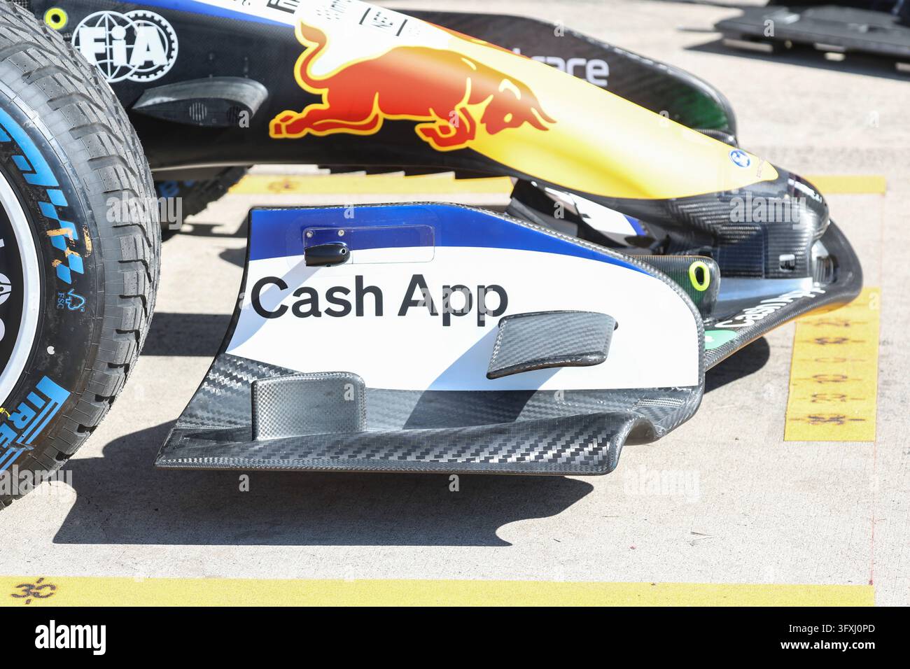 Visa Cash App RB F1 Team VCARB03, mechanical detail front wing ...